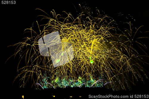 Image of Fireworks Lighting up the Sky