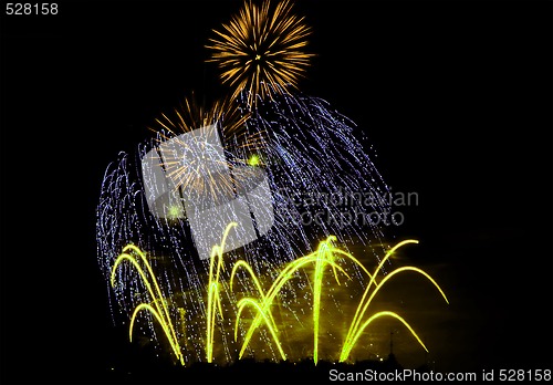 Image of Fireworks Lighting up the Sky