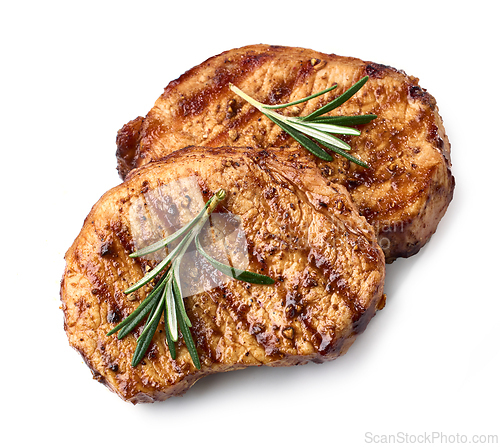 Image of freshly grilled steaks
