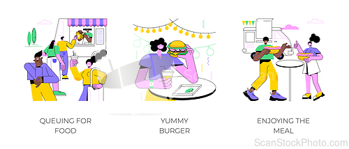 Image of Food festival isolated cartoon vector illustrations.