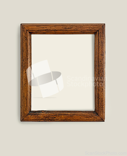 Image of empty frame on wall