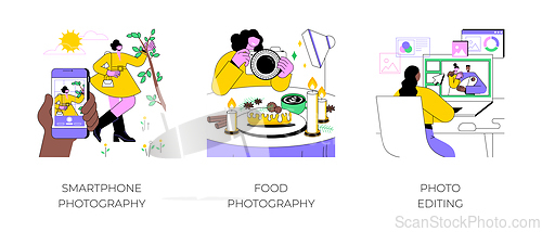 Image of Photography as a hobby isolated cartoon vector illustrations.