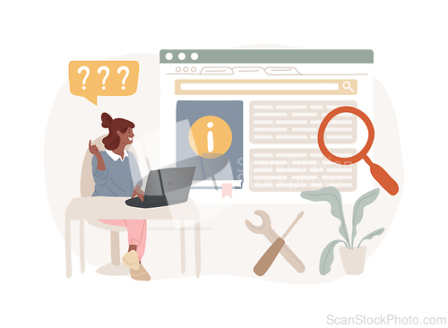 Image of Guides isolated concept vector illustration.