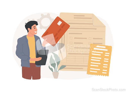 Image of Payment terms isolated concept vector illustration.