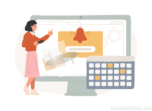 Image of Events isolated concept vector illustration.