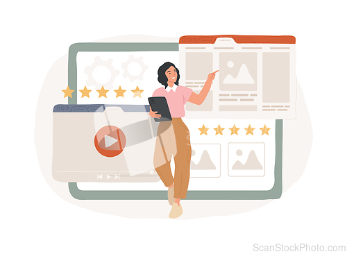 Image of Portfolio isolated concept vector illustration.