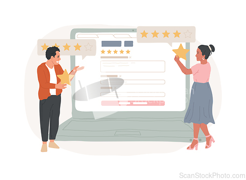Image of Feedback isolated concept vector illustration.