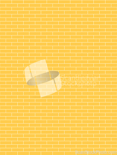 Image of Bright yellow brick wall background