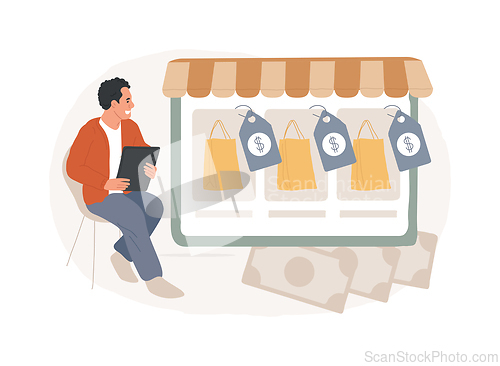 Image of Pricing isolated concept vector illustration.