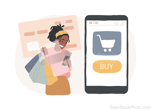 Image of Buy isolated concept vector illustration.