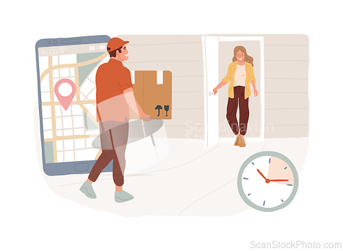 Image of Delivery isolated concept vector illustration.