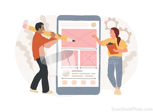 Image of Prototyping isolated concept vector illustration.