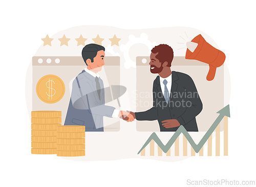 Image of Affiliate marketing isolated concept vector illustration.