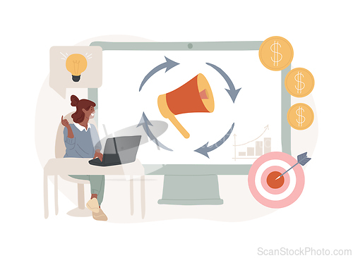 Image of Remarketing isolated concept vector illustration.