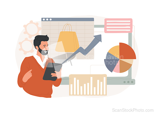 Image of Product strategy isolated concept vector illustration.