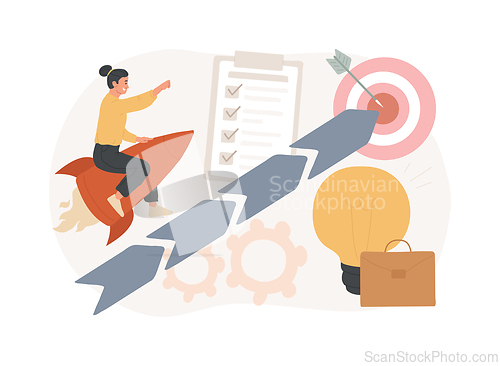 Image of Goals isolated concept vector illustration.