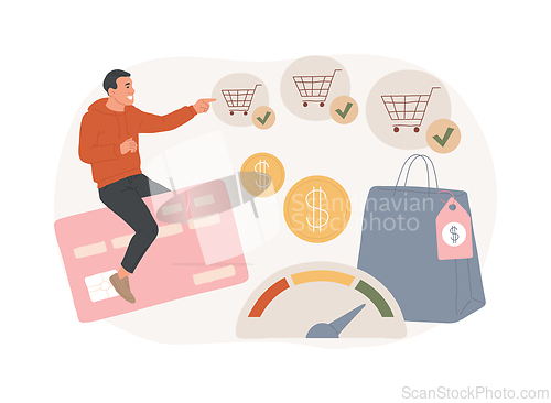 Image of Consumer motivation isolated concept vector illustration.