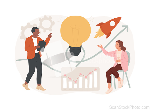 Image of Idea management isolated concept vector illustration.