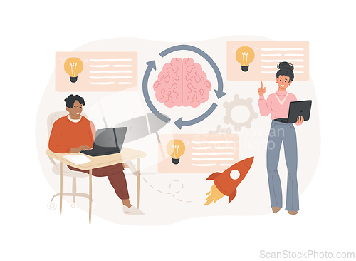 Image of Brainstorm isolated concept vector illustration.
