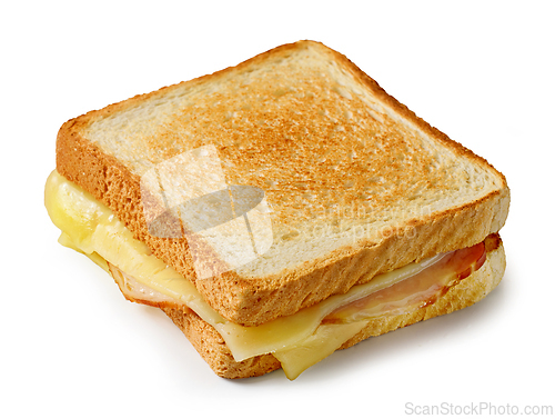 Image of ham and cheese toast