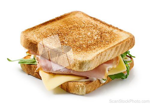 Image of ham and cheese toast