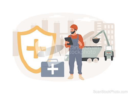 Image of Occupational health isolated concept vector illustration.