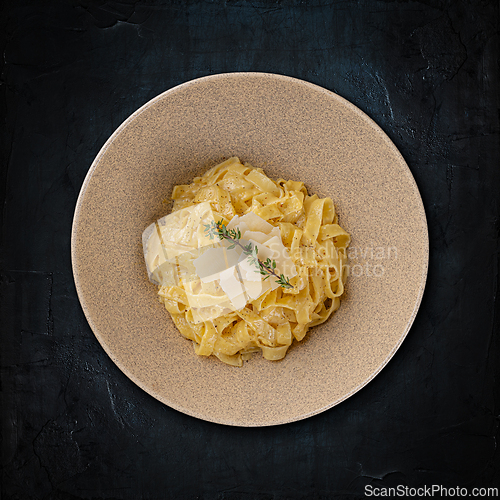 Image of Delicious fettuccine pasta