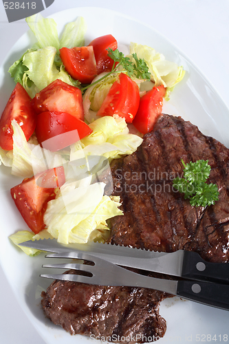 Image of Steak and salad