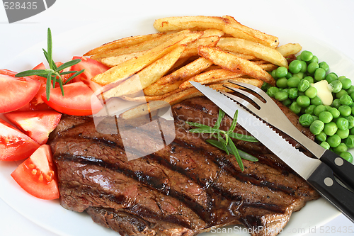 Image of Grilled steak dinner