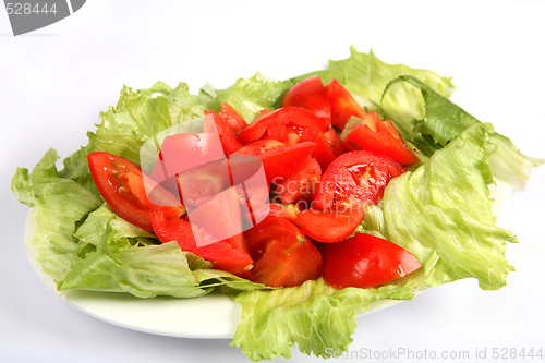 Image of Tomato and lettuce salad