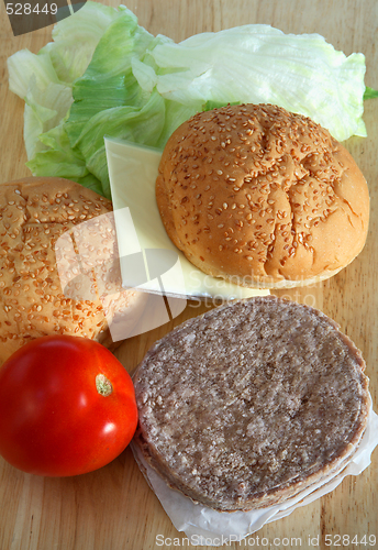 Image of Burger ingredients