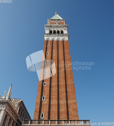 Image of St Mark campanile in Venice