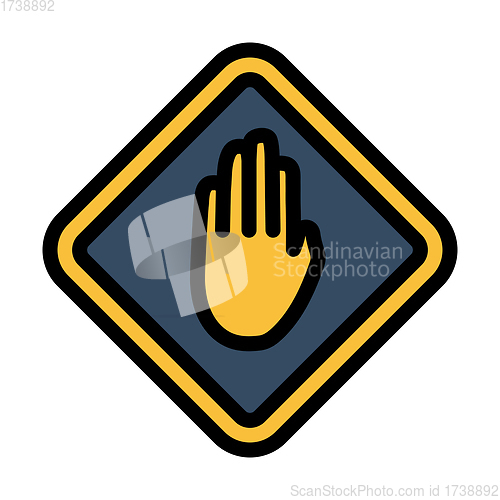 Image of Icon Of Warning Hand