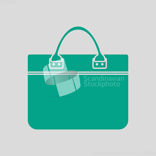 Image of Business Woman Briefcase Icon