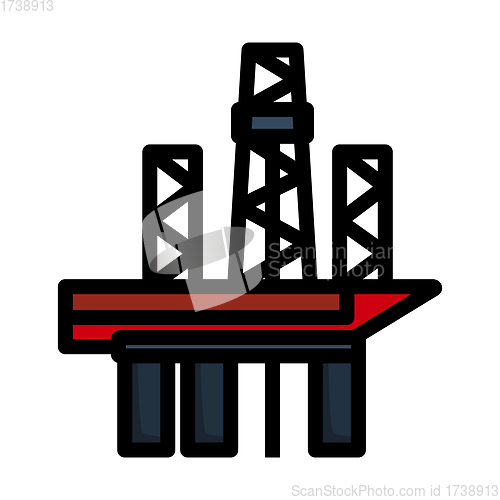 Image of Oil Sea Platform Icon