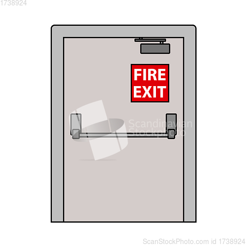 Image of Fire Exit Door Icon