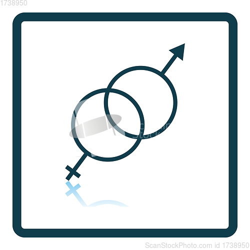 Image of Man Female Symbol Icon