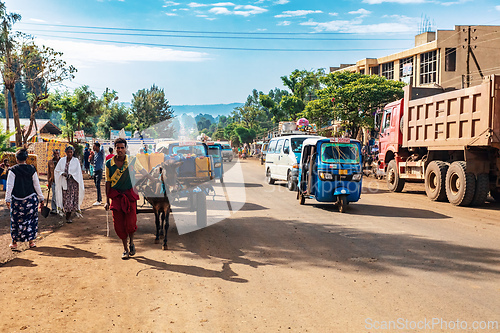 Image of Ordinary peoples on the street of Dembecha Ethiopia