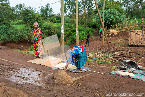 Image of Ordinary Ethiopian woman on the street of Mankusa, Ethiopia