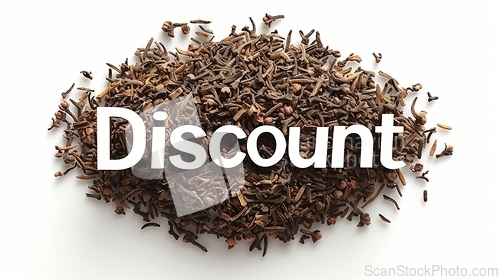 Image of The word Discount created in Clove Typography.