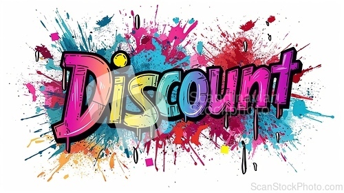 Image of The word Discount created in Graffiti Calligraphy.