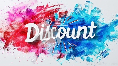 Image of The word Discount created in Hand-Lettering.