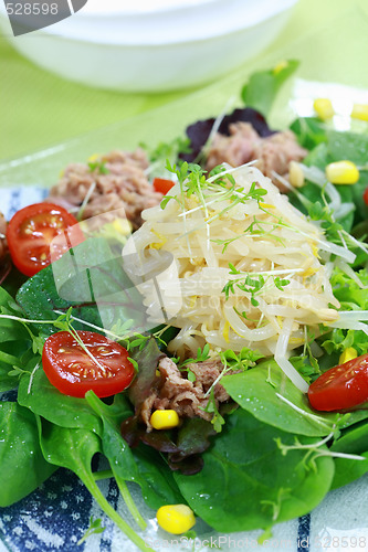 Image of Green salad with tunny