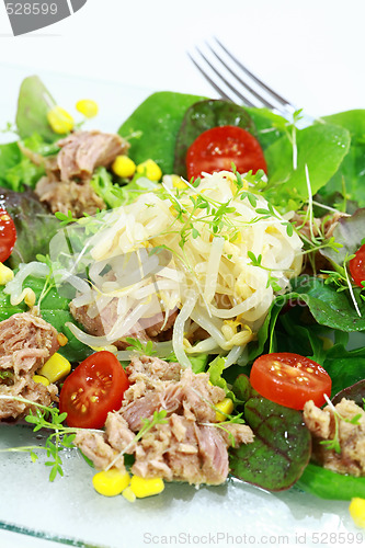 Image of Green salad with tunny