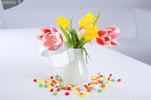 Image of Tulips in vase