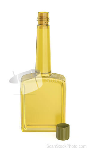 Image of Empty tall plastic bottle for olive oil
