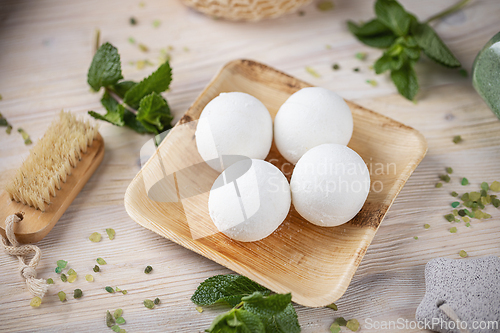 Image of White bath bombs