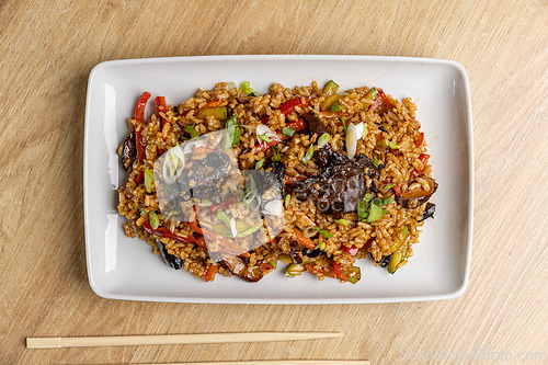 Image of Fried rice with mixed vegetables