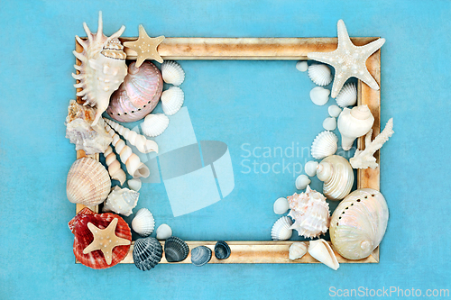 Image of Seashell Abstract Background Picture frame 