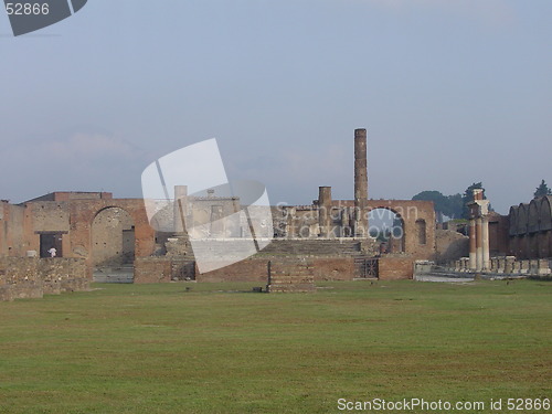 Image of The Ruins Of City Called Pompeii